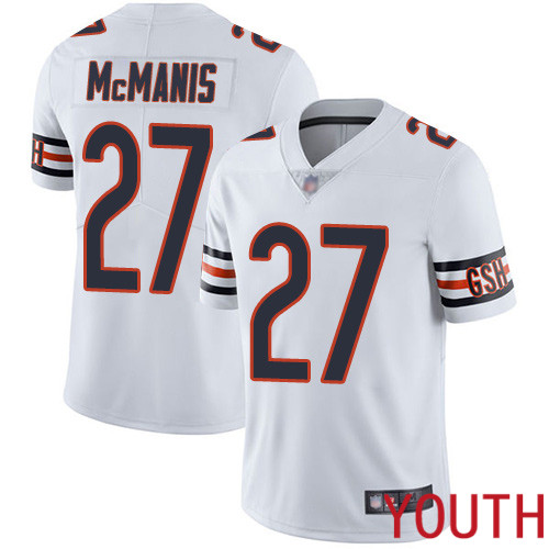Chicago Bears Limited White Youth Sherrick McManis Road Jersey NFL Football #27 Vapor Untouchable->youth nfl jersey->Youth Jersey